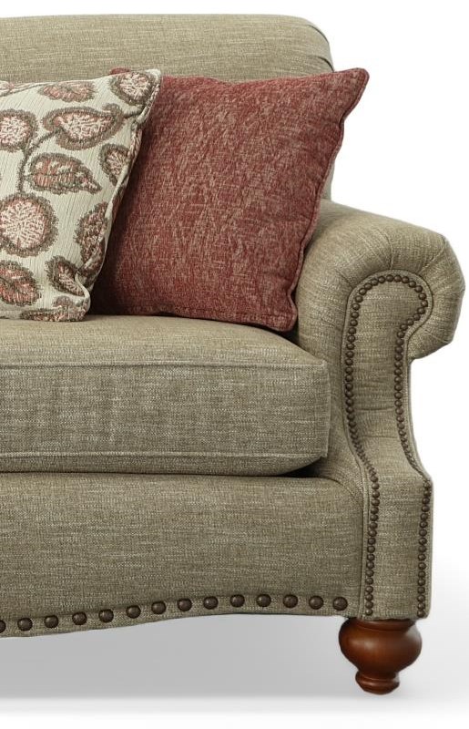 Bassett Hunt Club 269762157918M Traditional Sofa with Rolled Arms